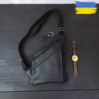 Мужская сумка из натуральной кожи, сумка через плечо мужская кожаная, борсетка сумка через плечо