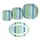 Столовый сервиз Luminarc Carine Strips Blue E9360 19 предметов