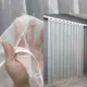 Готовая тюль (3х2,7м.) из ткани бамбук с люрексом. Цвет белый с золотистым. Код 1796т 40-649