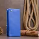 Вертикальный кошелек на кнопке унисекс ST Leather 19205 Синий