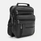 Мужская кожаная сумка Borsa Leather K16683-3bl-black