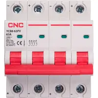 Миниатюрный выключатель постоянного тока CNC YCB8-63PV 4P C63 DC1000 6ka