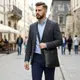 Кожаная добротная мужская сумка через плечо SHVIGEL 11603 Черный