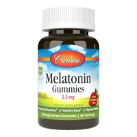 Натуральная добавка Carlson Labs Melatonin Gummies, 60 желеек Клубника