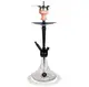 Кальян на одну персону с силиконовой трубкой AMY Deluxe 066.02 Alu Deluxe S Black (60 см) прозрачный
