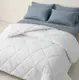 Евро одеяло из натурального хлопка 4 сезона в 220х240 WHITE