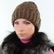 Шапка Lyiza 18118 ткоричневый-золото