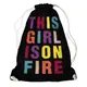 Рюкзак-мешок This girl is on fire RM_LP006_BL
