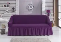 Чохол на диван з спідницею Фіолетовий Home Collection Evibu Туреччина 50057