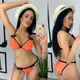Купальник женский раздельный коралловый код П151
