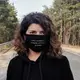 Маска защитная "Повышенный уровень антидел в крови", Черный, русский
