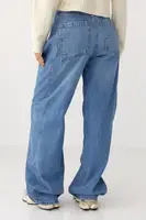 Сині широкі джинси Baggy - синій цвет, 36р