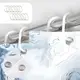 Шторка для ванны из полиэстера водонепроницаемая Bathlux 180x180 см с кольцами, занавеска для ванной комнаты