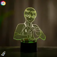 3D ночник "Тобио Кагеяма" (УВЕЛИЧЕННОЕ ИЗОБРАЖЕНИЕ) + пульт ДУ + сетевой адаптер +батарейки (3ААА)  3DTOYSLAMP