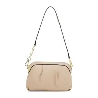 Женская кожаная сумка Borsa Leather K16688be-beige