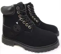 Ботинки Timberland Мужские Зимние с мехом Черные 45