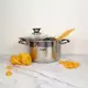 Кастрюля с крышкой Gusto ForСe GT-1107-24 24 см 6.1 л серебристая
