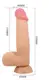 Фаллоимитатор на присоске, с хребтом и эффектом скользящей кожи LyBaile - Sliding Skin 8,5'' Flesh