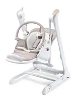 Крісло-гойдалка + стільчик для годування Caretero INDIGO Beige