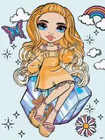 Картина по номерам Идейка Rainbow High Poppy Rowan KHO1245 30х40 см