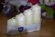 Набір свічок 4 шт. циліндр Bispol AURA Candles Молочний (sw50/4-011)