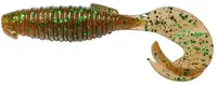 1551-09-54 Силикон Keitech Flapper Grub 4" ea02 peach green flk.