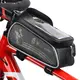 Велосипедная сумка на раму West Biking 0707205 Black для смартфона 6" бардачок для инструмента