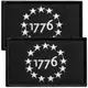 Набор шевронов 2 шт США 1776 Патриот USA 1776 Patriot патч военная вышитая нашивка с липучкой тактический