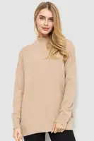 Гольф женский свободного кроя oversize, цвет бежевый, 204R163