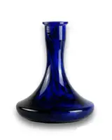 Скляна колба для кальяну під ущільнювач 2×2 Hookah Craft (крафт) - Чорно-сині розводи