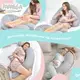 Подушка для беременных и кормления ТМ PAPAELLA 30х170 cм + карабин корона м"ята/корона беж