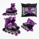 Роликовые коньки Best Roller 640-М колеса PVC светятся. Violet and Black (размер 34-38) (173835)