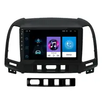 Штатная магнитола Lesko для авто Hyundai Santa Fe 2009-2012 9" 1+16 Wi-Fi Optima хюндай