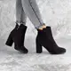 Женские ботильоны на каблуке Fashion Lucky 1428 39 размер 25 см Фиолетовый