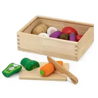 Іграшковиі продукти Viga Toys Нарізані овочі з дерева 44540