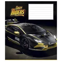 Тетрадь ученическая "Crazy riders" 012-3258L-3 в линию, 12 листов