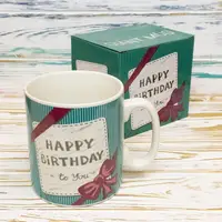 Кухоль Гігант З днем народження тебе Happy Birthday to you (блакитний)
