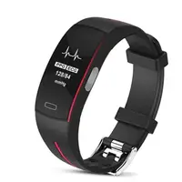 Розумний фітнес браслет Lemfo P3 Plus з ЕКГ і тонометром Червоний