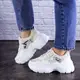 Женские кроссовки Fashion Braxton 1742 40 размер 24,5 см Бежевый