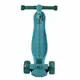 Детский самокат Lesko BAQ-016 Turquoise трехколесный складной для самых маленьких светящиеся колеса