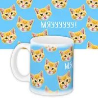 Кружка с принтом Мяу! 330 мл KR_16J044