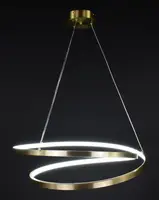 Люстра світлодіодна підвісна LED світильник для квартири на стелю лед 27742 Латунь 40-180х60х60 см.