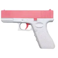 Водный пистолет "GLOCK" 16*11,5см (РОЗОВО-БЕЛЫЙ)