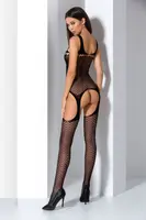 BS 057 боди-комбинезон черный Passion (S/L)