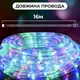 Гирлянда уличная лента светодиодная Дюралайт 480 LED 16м морозоустойчивая прозрачный провод Мультиколор DR20МML