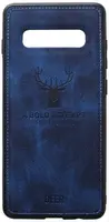 Чехол-накладка TOTO Deer Shell With Leather Effect Case Samsung Galaxy S10+ Dark Blue