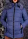 Куртка женская зимняя синяя код П407 XXL