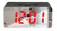 Зеркальные LED часы с будильником и термометром DS-3658L Black (красная подсветка) (7569)