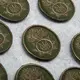 Шеврон на липучке кокарда Национальная Гвардия Украины 3,5х4,5 см вышитый патч нашивка