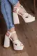 Женские босоножки Fashion Aquelina 3078 38 размер 24,5 см Бежевый